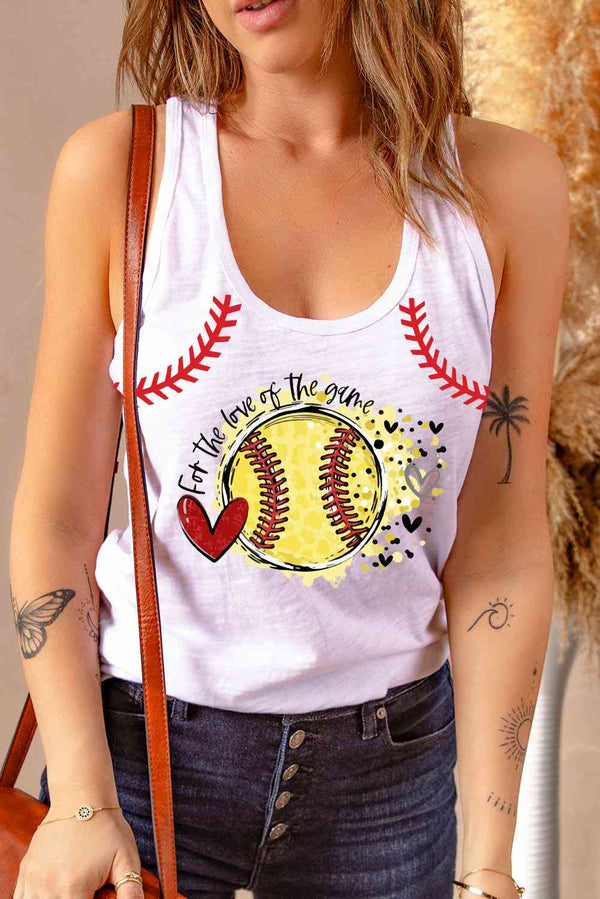 FOR THE LOVE OF THE GAME Graphic Tank | 1mrk.com