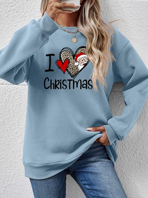 CHRISTMAS Graphic Round Neck Sweatshirt |1mrk.com