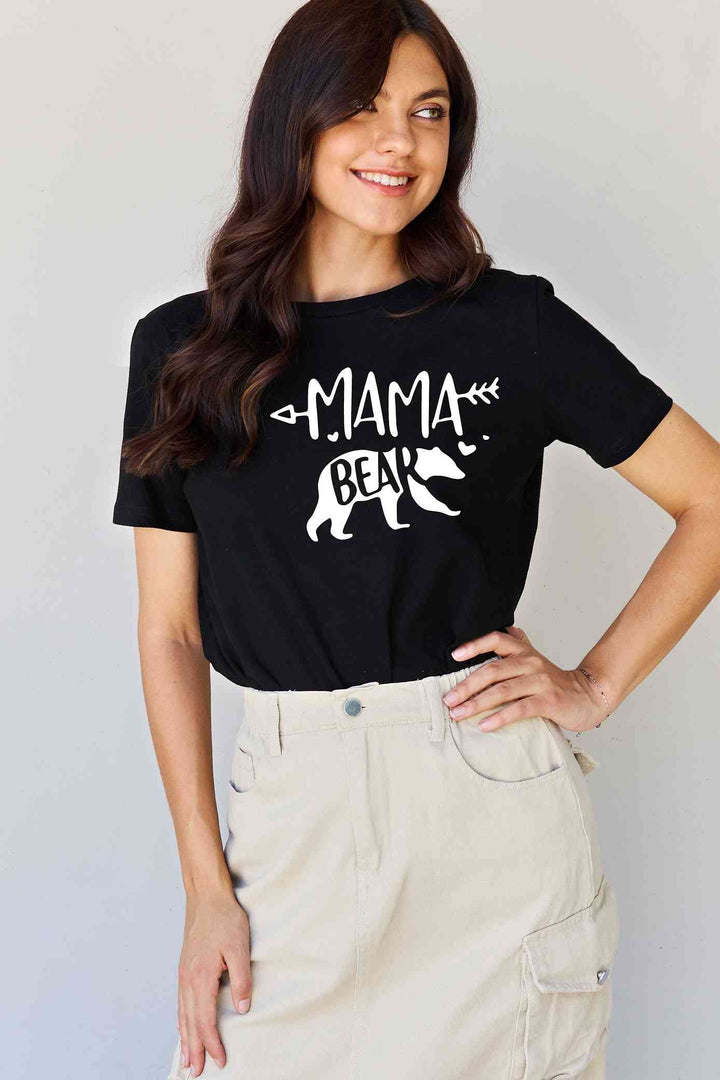 Simply Love Full Size MAMA BEAR Graphic Cotton T-Shirt | 1mrk.com
