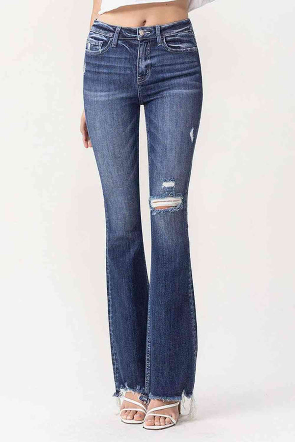Vervet by Flying Monkey Luna Full Size High Rise Flare Jeans | 1mrk.com