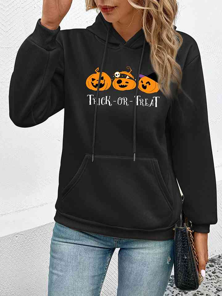 TRICK OR TREAT Long Sleeve Hoodie | 1mrk.com