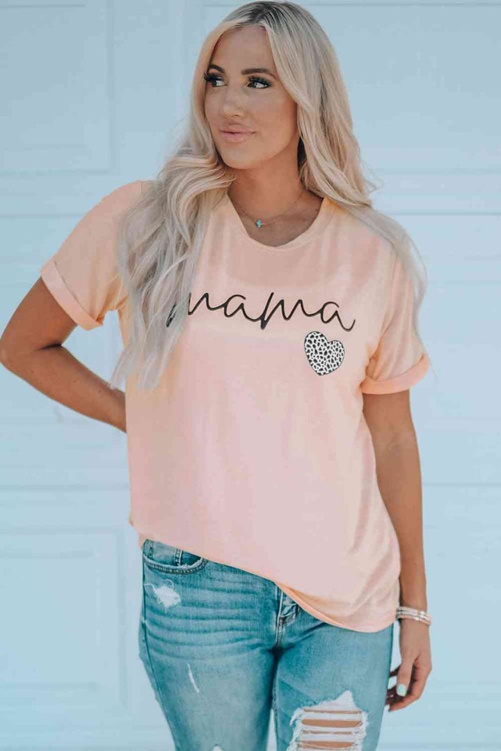 MAMA Heart Graphic Tee Shirt | 1mrk.com