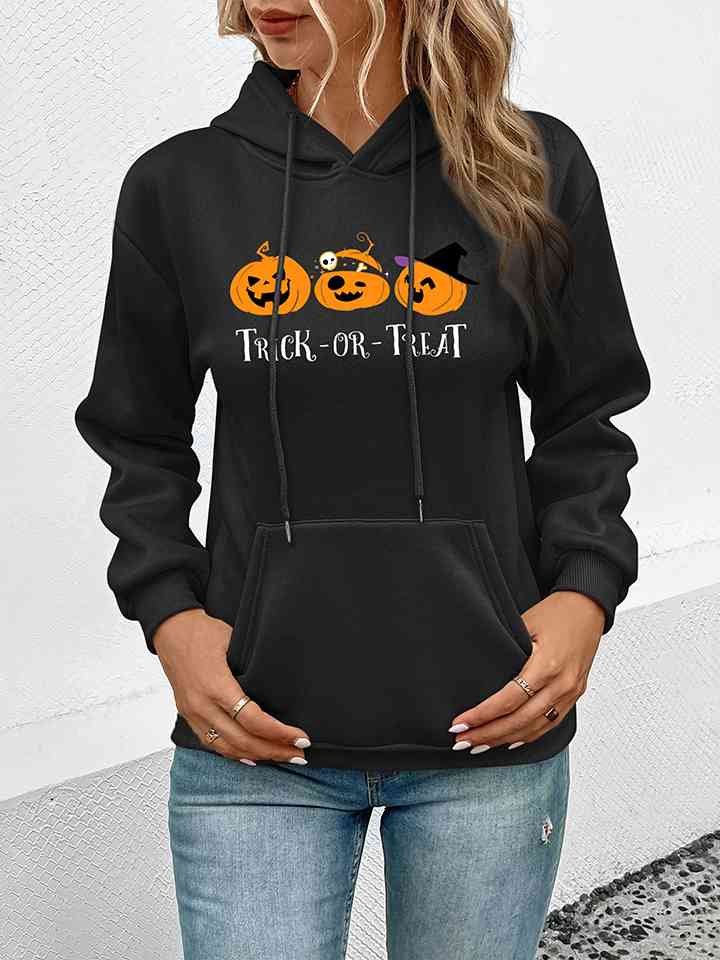 TRICK OR TREAT Long Sleeve Hoodie | 1mrk.com