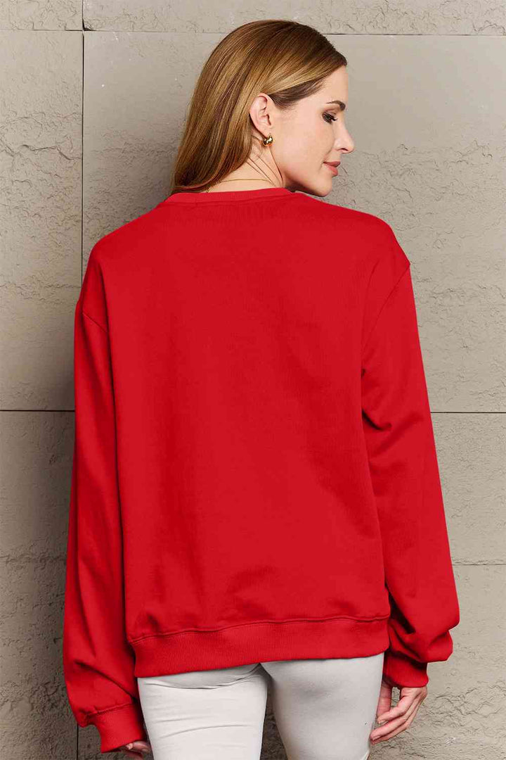 Simply Love Full Size YEEHAW Graphic Round Neck Sweatshirt |1mrk.com