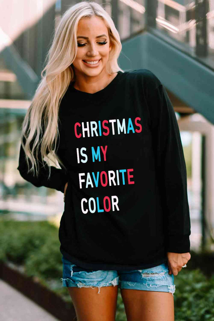 CHRISTMAS IS MY FAVORITE COLOR Graphic T-Shirt | 1mrk.com