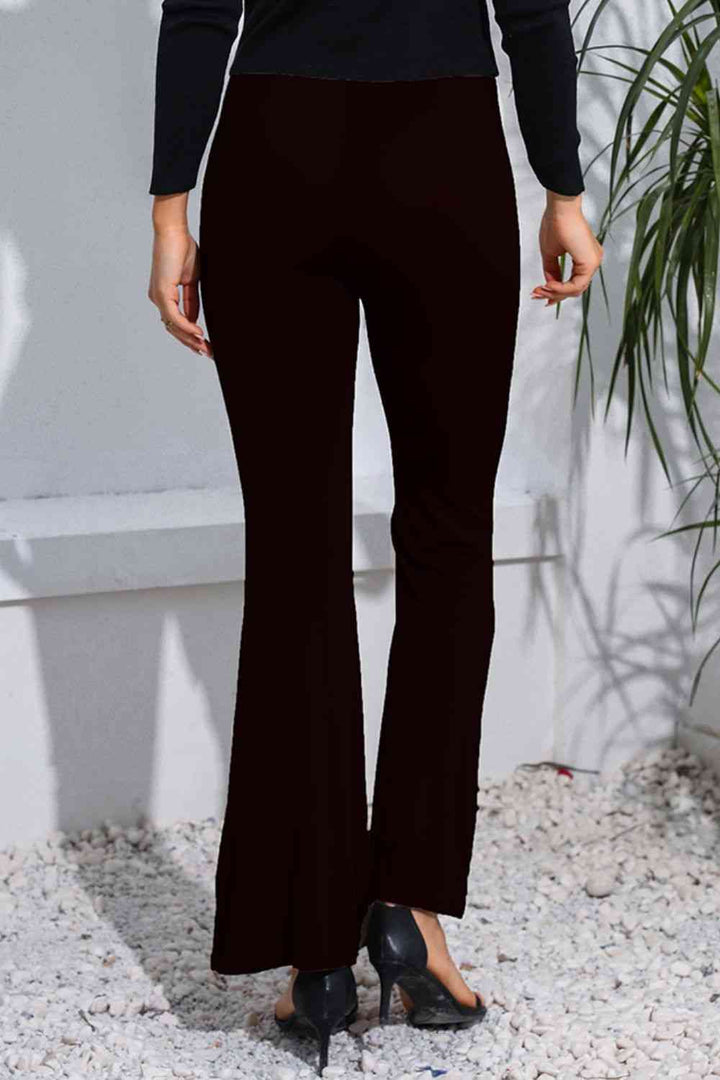 High Waist Long Flare Pants | 1mrk.com