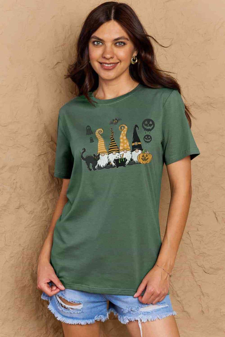 Simply Love Full Size Halloween Theme Graphic Cotton T-Shirt | 1mrk.com