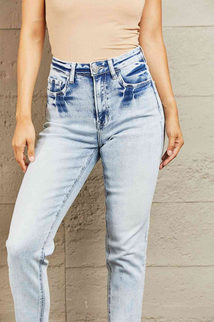 BAYEAS High Waisted Accent Skinny Jeans | 1mrk.com