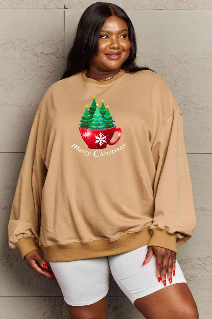 Simply Love Full Size MERRY CHRISTMAS Graphic Sweatshirt |1mrk.com