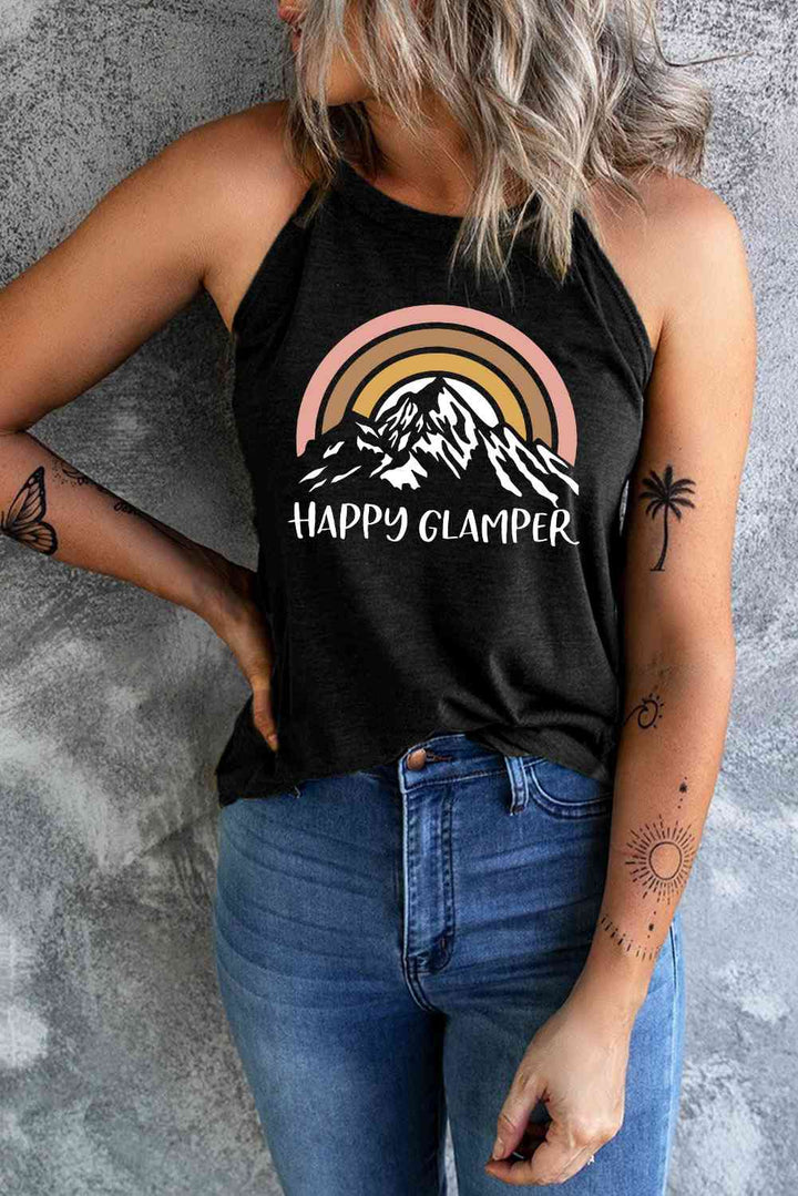 Happy Glamper Graphic Tank | 1mrk.com