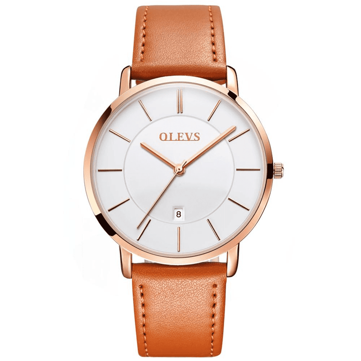OLEVS 5869 Watches Fashion Luxury Women Ladies Leather Wrist Watch OLEVS