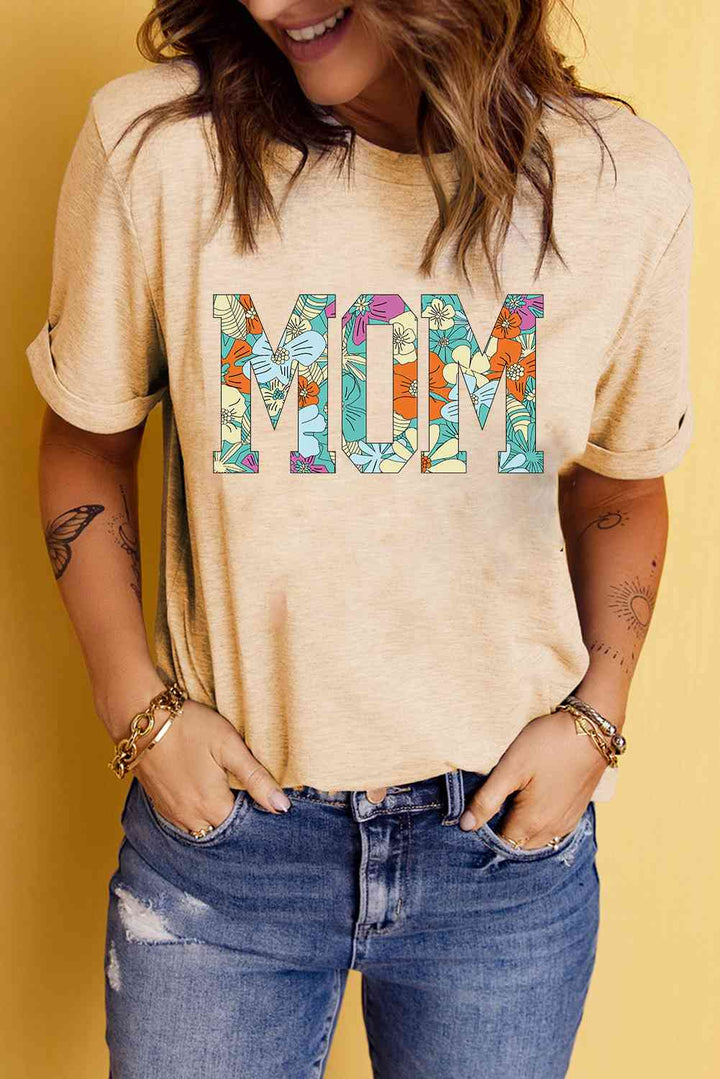 MOM Floral Graphic T-Shirt | 1mrk.com