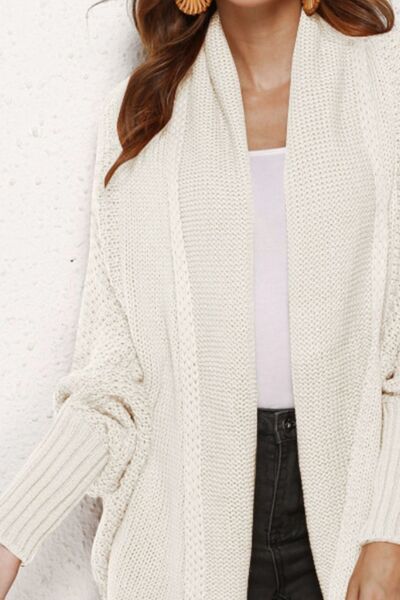 Open Front Batwing Sleeve Cardigan |1mrk.com