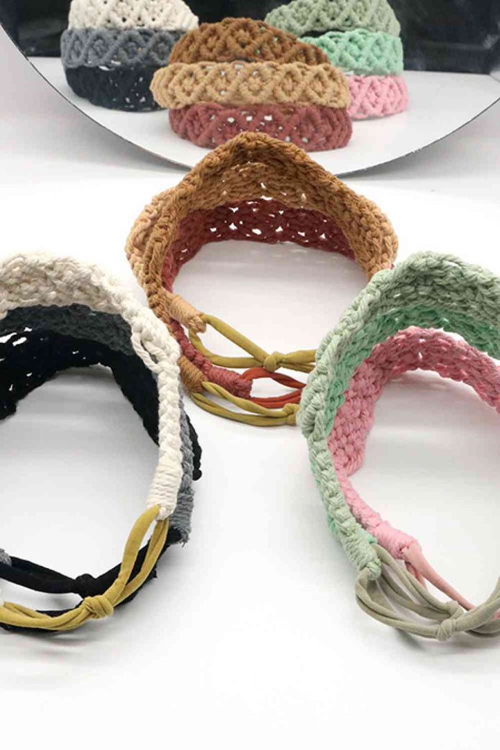 Assorted 2-Pack Macrame Flexible Headband |1mrk.com