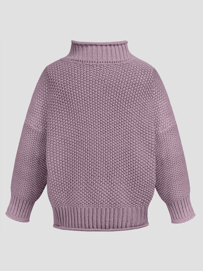 Turtleneck Long Sleeve Sweater | Trendsi