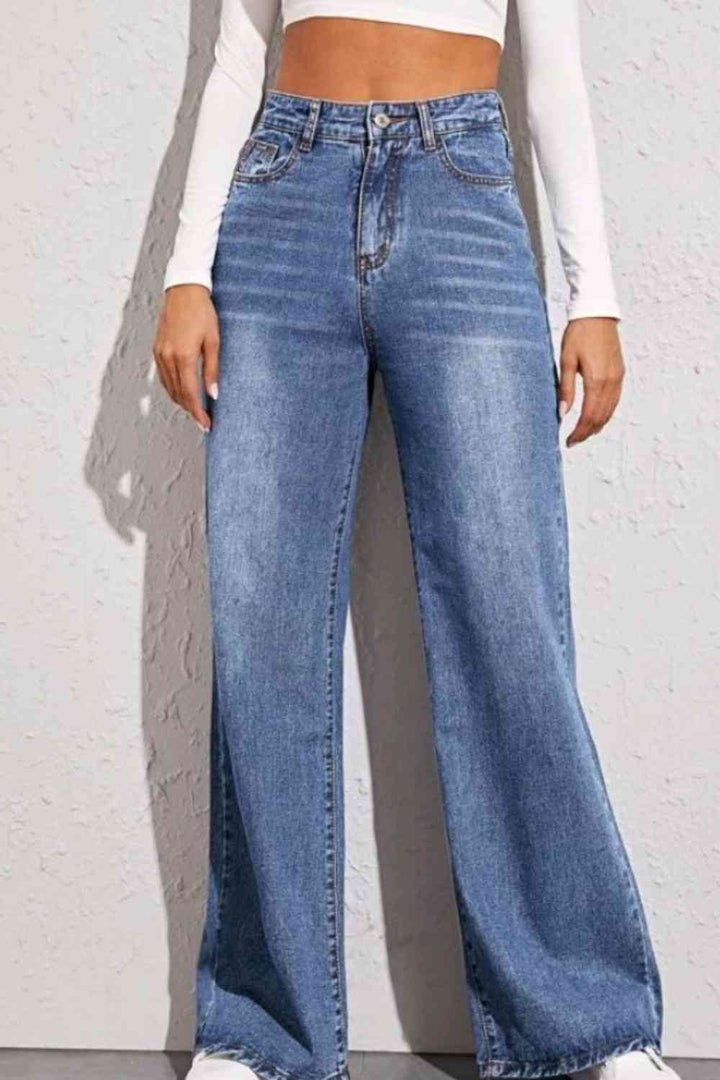 High Waist Wide Leg Jeans | 1mrk.com