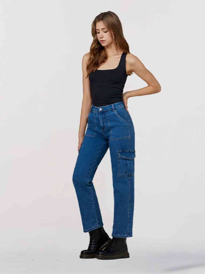 Straight Leg Jeans with Pockets | 1mrk.com