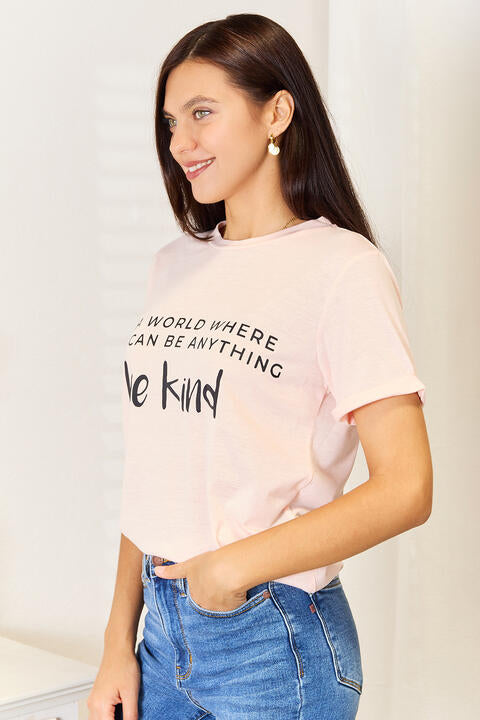 Simply Love Slogan Graphic Cuffed T-Shirt | 1mrk.com