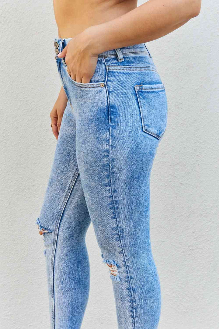 Kancan Emma Full size High Rise Distressed Skinny Jeans | 1mrk.com