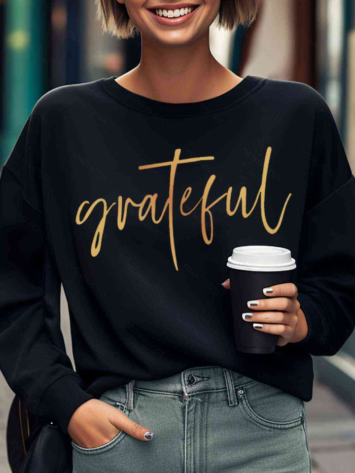 GRATEFUL Round Neck Sweatshirt | 1mrk.com