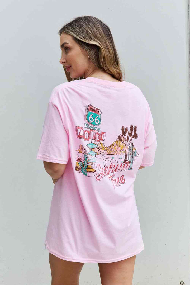 Sweet Claire "Wish You Were Here" Oversized Graphic T-Shirt | 1mrk.com