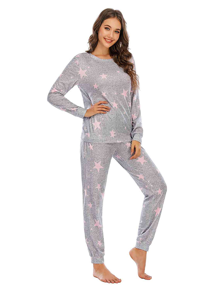 Star Top and Pants Lounge Set | 1mrk.com