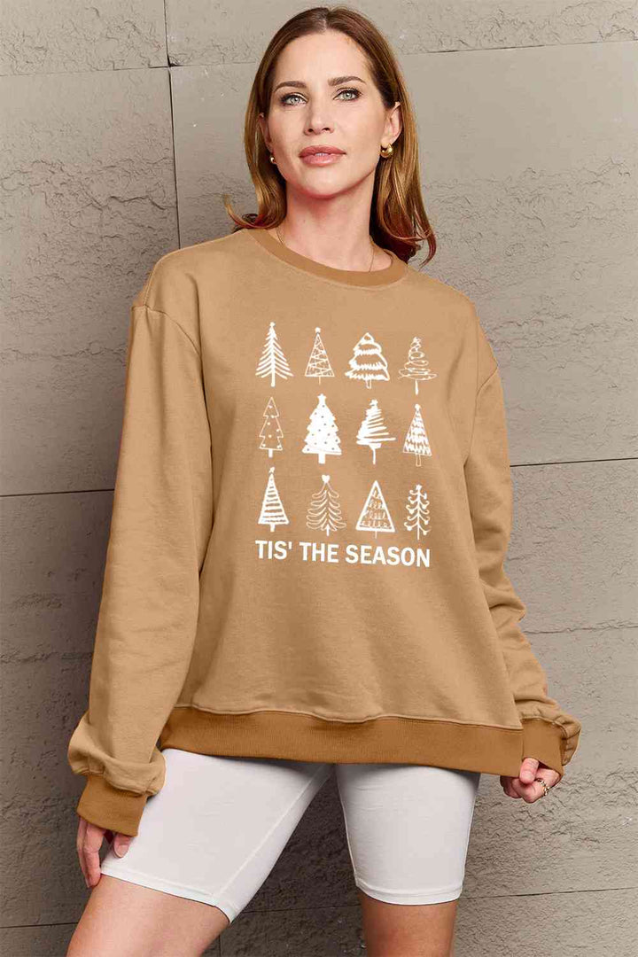 Simply Love Full Size Christmas Tree Graphic Sweatshirt |1mrk.com