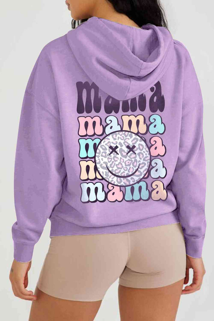 Simply Love Full Size MAMA Graphic Hoodie | 1mrk.com