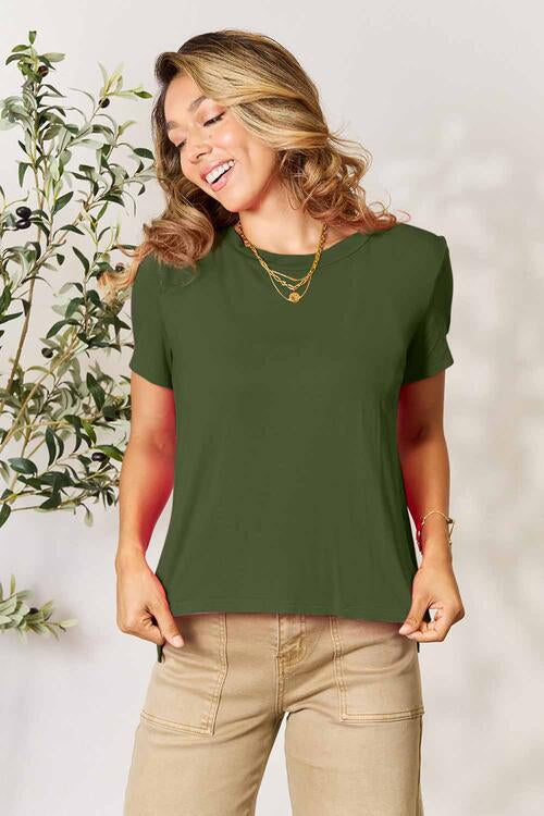 Basic Bae Full Size Round Neck Short Sleeve T-Shirt | 1mrk.com