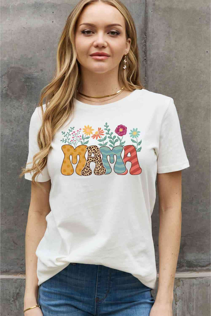 Simply Love Full Size MAMA Graphic Cotton Tee | 1mrk.com