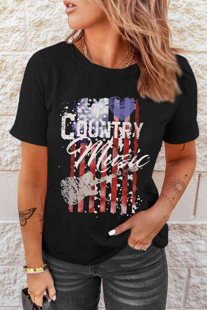 COUNTRY MUSIC Graphic Tee Shirt | 1mrk.com
