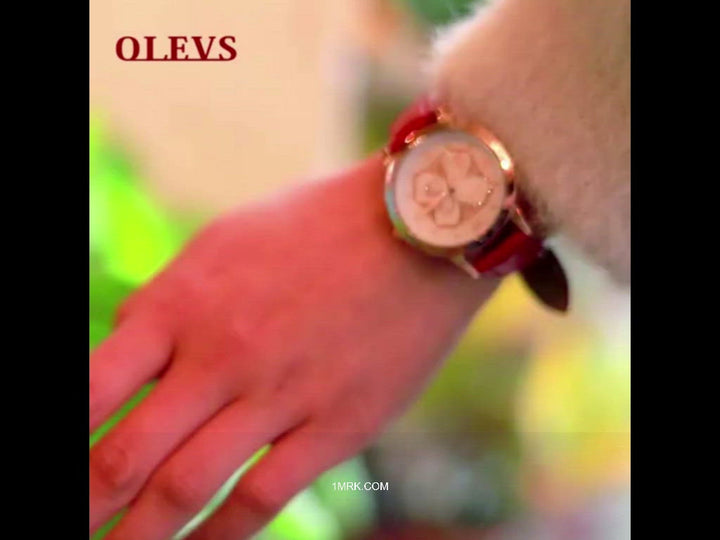 OLEVS Brand SchoolGirls Wristwatch Fashion Sweet Style Quartz Selling  - 1MRK.COM