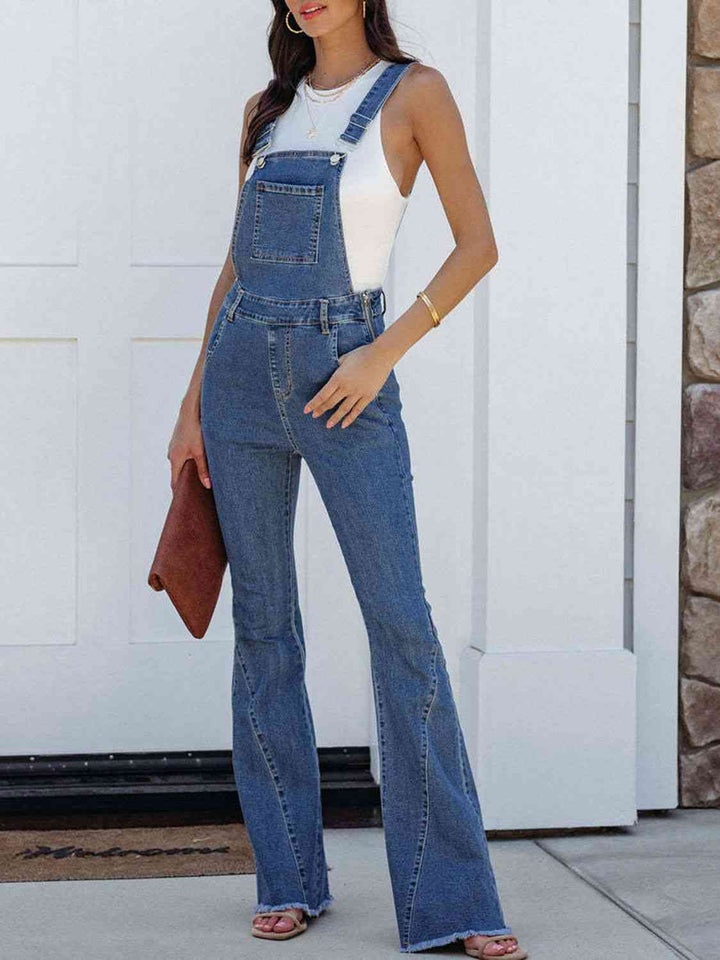 Raw Hem Denim Overall | 1mrk.com