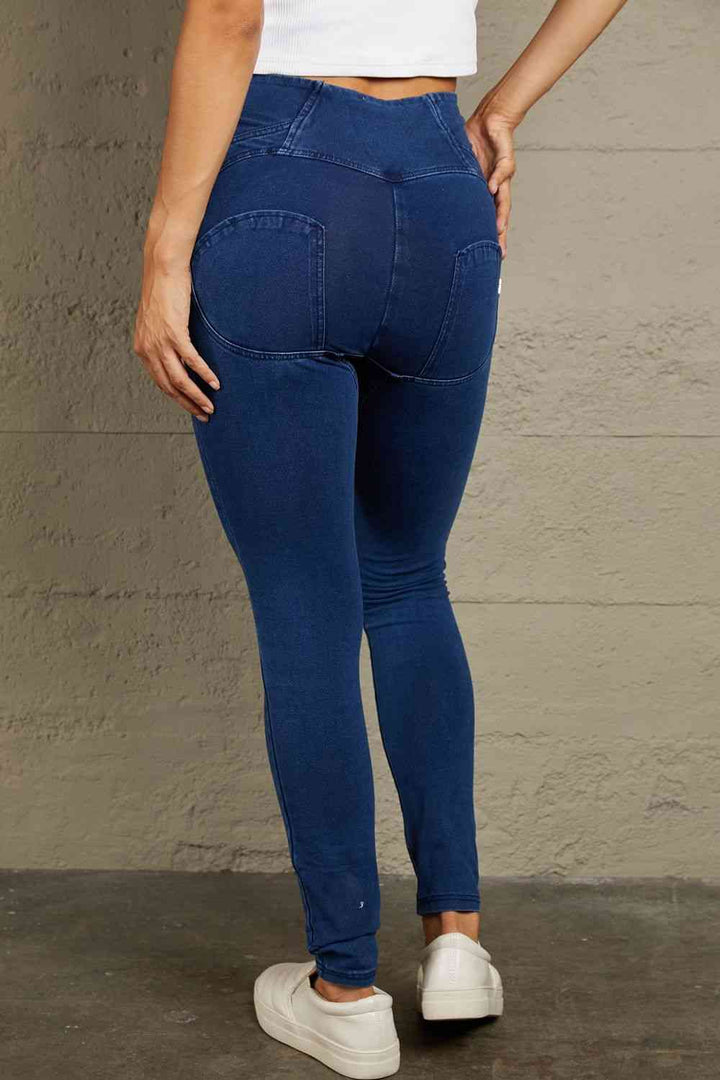 Baeful High Waist Zip Up Skinny Long Jeans |1mrk.com