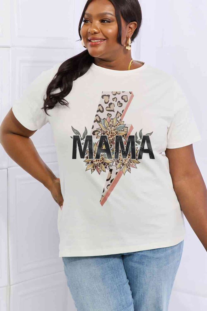 Simply Love Full Size MAMA Graphic Cotton Tee | 1mrk.com