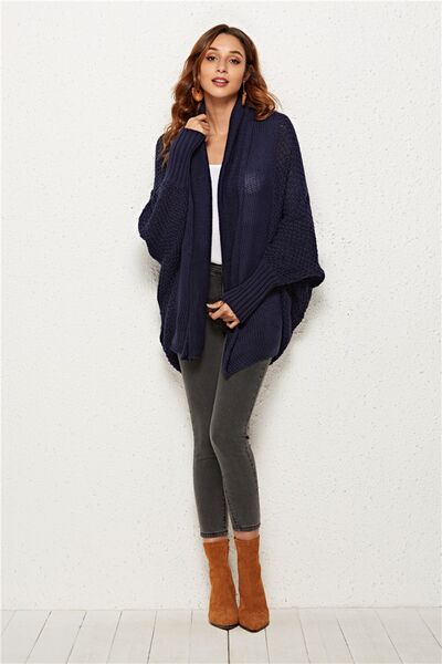 Open Front Batwing Sleeve Cardigan |1mrk.com