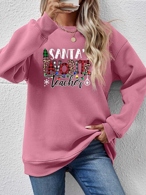 Letter Graphic Sweatshirt |1mrk.com