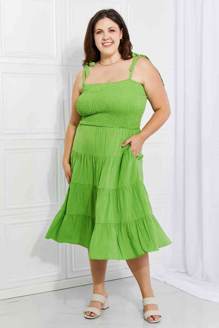 Culture Code Full Size Summer Solstice Smocked Tiered Dress | 1mrk.com