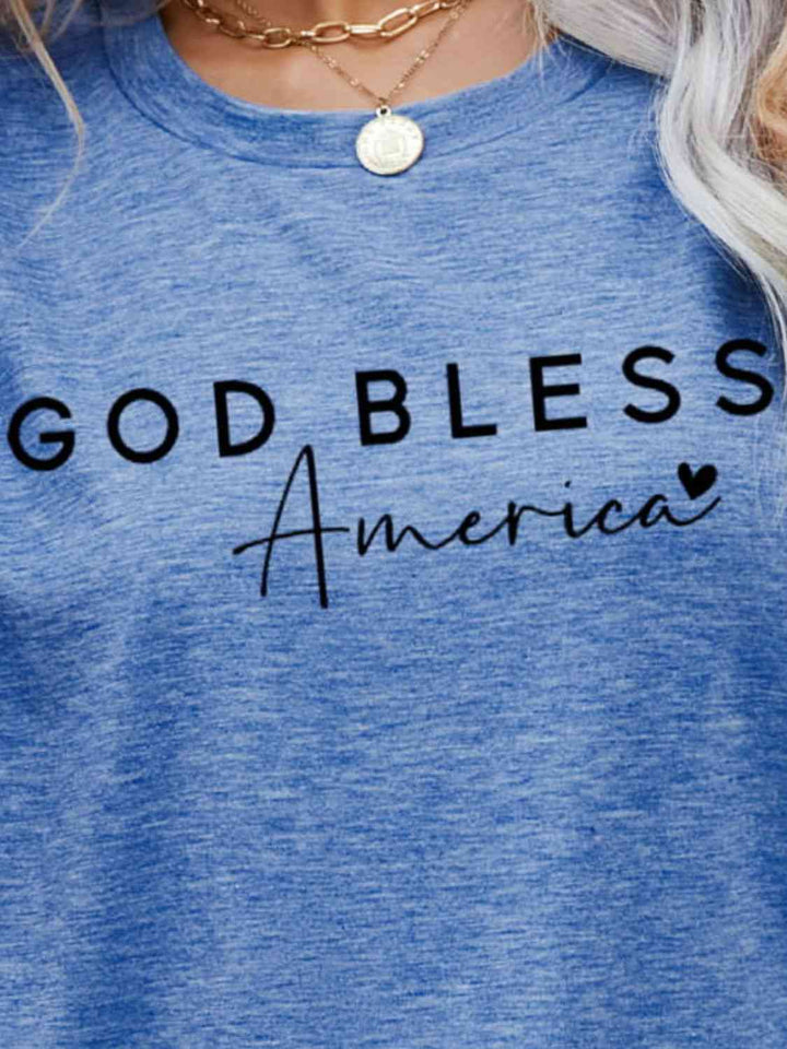 GOD BLESS AMERICA Graphic Short Sleeve Tee | 1mrk.com