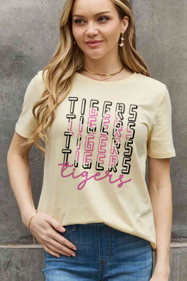 Simply Love Full Size TIGERS Graphic Cotton Tee | 1mrk.com