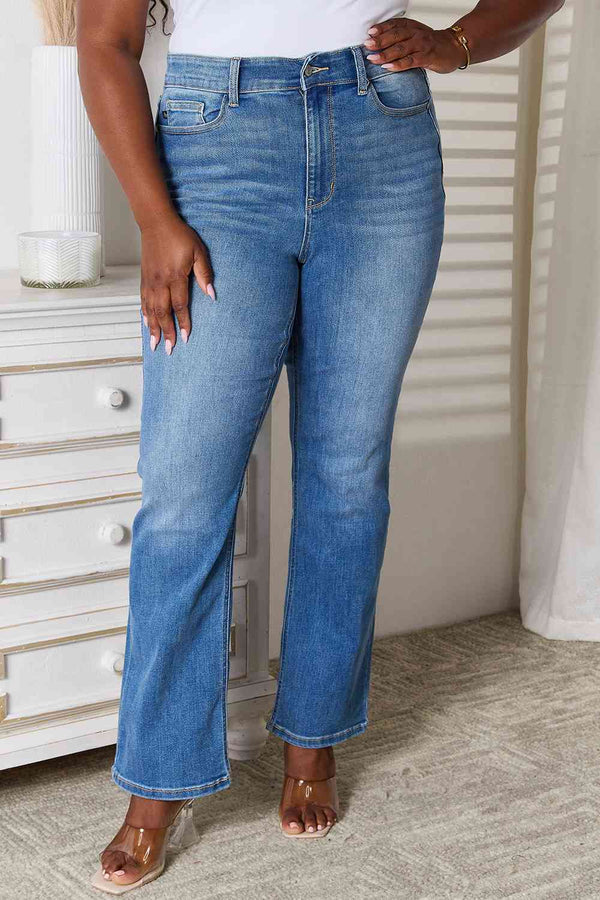 Judy Blue Full Size Bootcut Jeans with Pockets | 1mrk.com