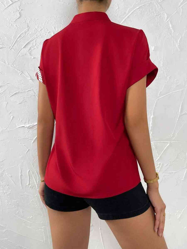 Contrast Color Buttoned Shirt | 1mrk.com