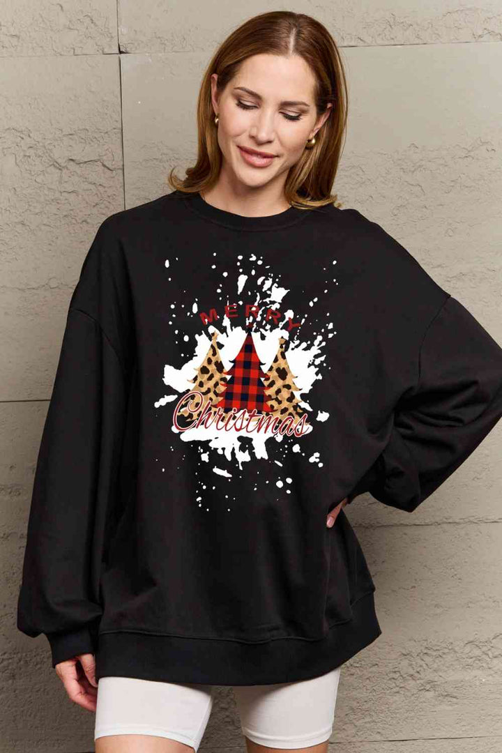 Simply Love Full Size MERRY CHRISTMAS Graphic Sweatshirt |1mrk.com