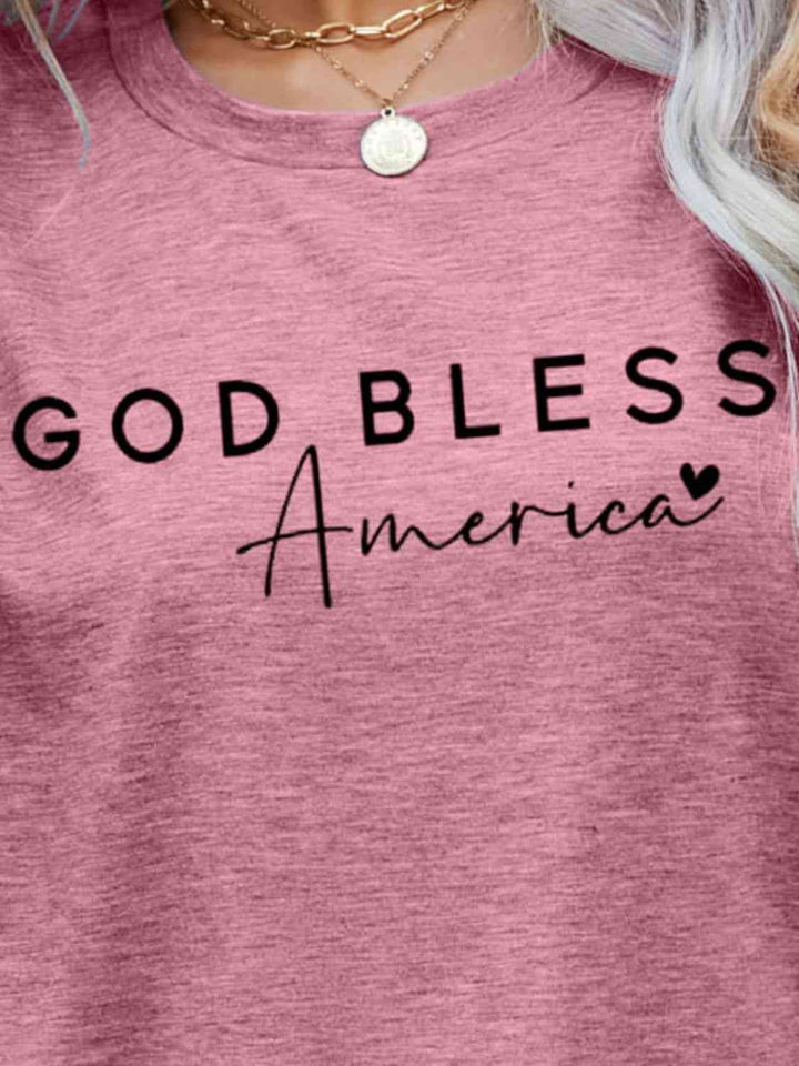 GOD BLESS AMERICA Graphic Short Sleeve Tee | 1mrk.com