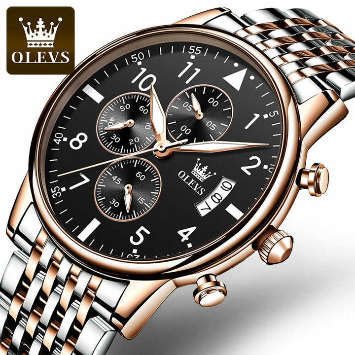 OLEVS 2869 Men Watch Brand Classic Quartz Wrist Water Resistant | 1mrk.com