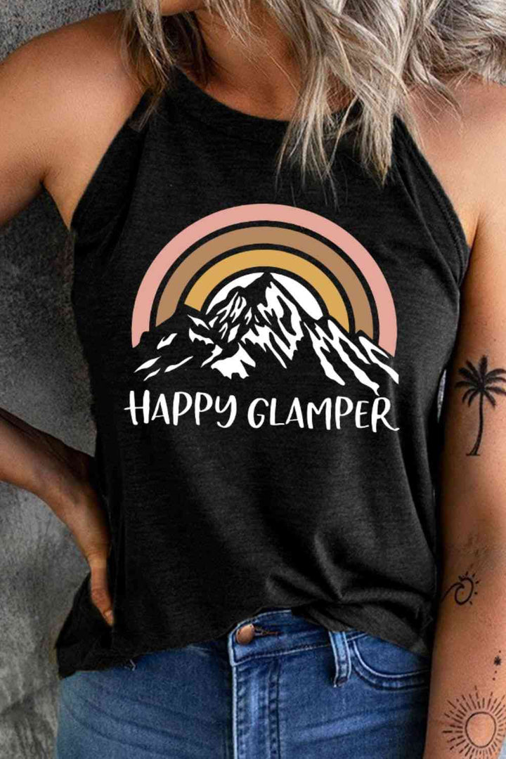 Happy Glamper Graphic Tank | 1mrk.com