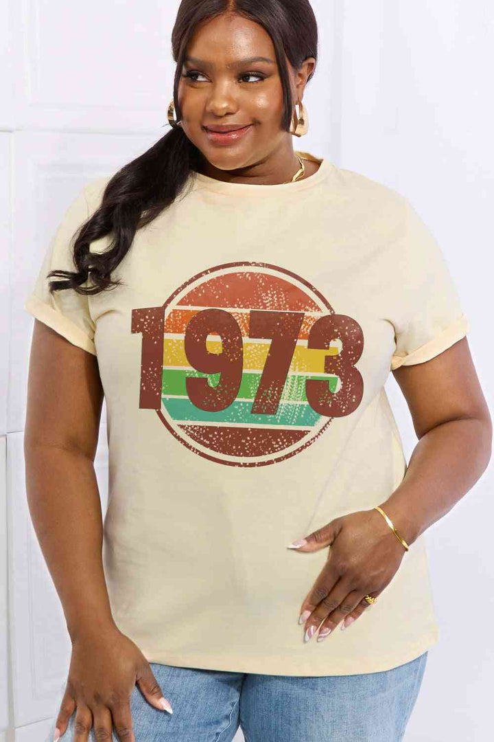 Simply Love Simply Love Full Size 1973 Graphic Cotton Tee | 1mrk.com