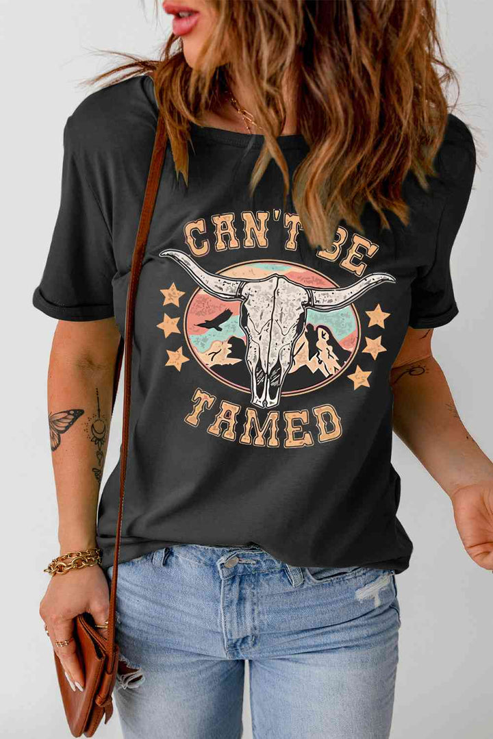 CAN'T BE TAMED Graphic Short Sleeve Tee | 1mrk.com