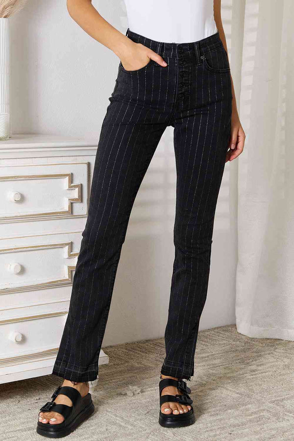 Kancan Striped Pants with Pockets |1mrk.com