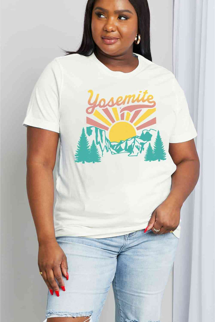 Simply Love Full Size YOSEMITE Graphic Cotton Tee | 1mrk.com